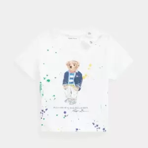 Image of Polo Ralph Lauren Babys' Bear T-Shirt - White - 18 Months - 2 Years