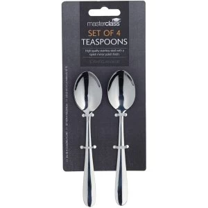 Image of MasterClass Tea Spoon Set Of 4 Stainless Steel