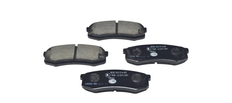 Image of HELLA Brake pad set HELLA 8DB 355 016-831