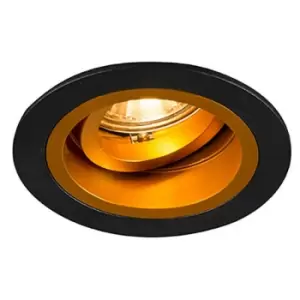 image of Zumaline Lighting - Zumaline Chuck Round Recessed Downlight, Gold, 1x GU10