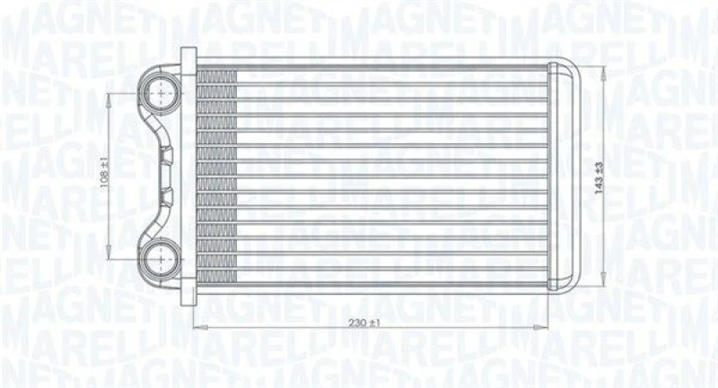 Image of MAGNETI MARELLI Heater matrix MAGNETI MARELLI 350218472000