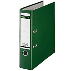 image of 180 Plastic Lever Arch File Foolscap 80 MM - Green - Outer Carton of 10