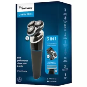 image of Paul Anthony Lithium Pro 3 Wet & Dry Rotary Shaver