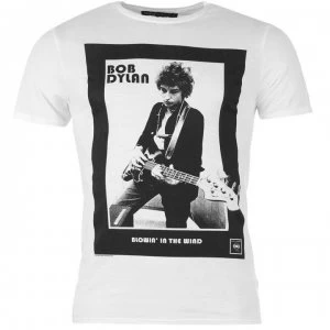 image of Official Bob Dylan T Shirt Mens - Fifty Years