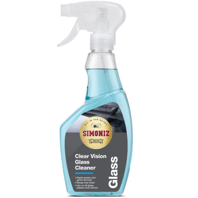 Image of Holts Simoniz Clear Vision Glass Cleaner Grease Grime Remover Streak Free Finish 500Ml