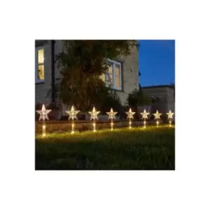 Image of Set of 8 Star Decor Stake Lights