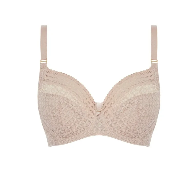 Image of Freya Womens underwired side-reinforced bra Freya Viva Lace Beige Female 80D