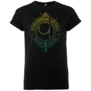 Image of Harry Potter Wingardium Leviosa Swish And Flick Mens Black T-Shirt - L - Black