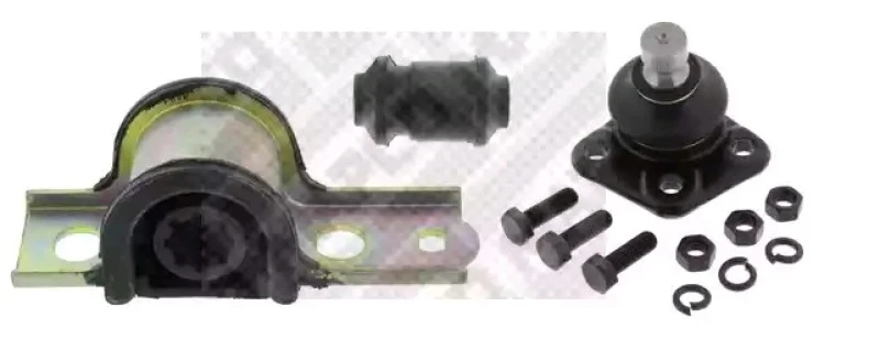 Image of MAPCO 53289 Control arm repair kit with rubber mount, Front axle both sides Suspension Kit (772)