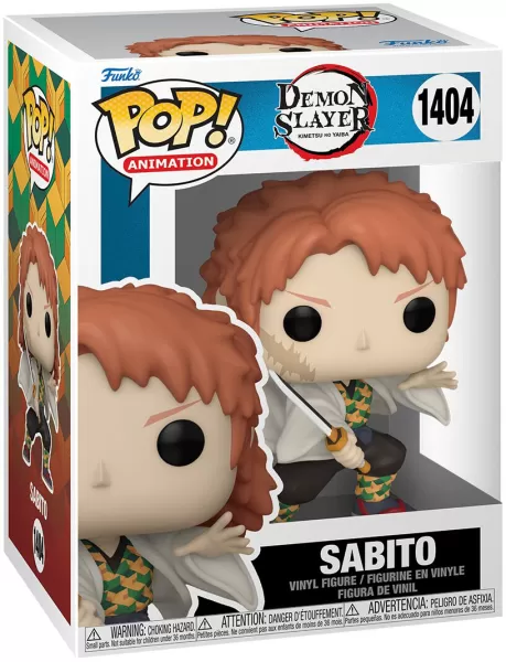 image of Demon Slayer Sabito vinyl figurine no. 1404 Funko Pop! multicolour