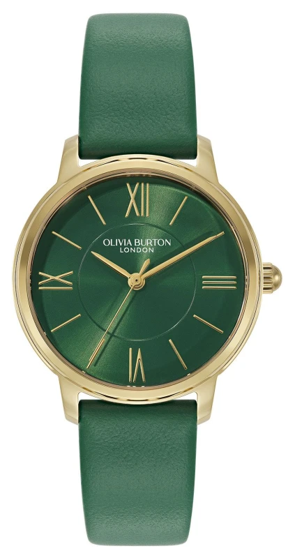 Image of Olivia Burton 24000352 Westbourne Classic (30mm) Green Dial Watch