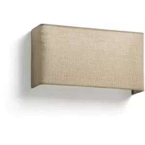 Faro Otton Rectangle Horizontal Jute Wall Lamp 2L