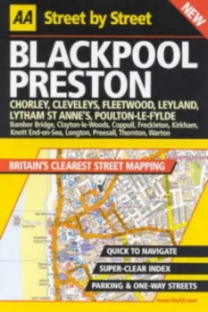 Image of Aa Street by Street Blackpool Preston. Paperback