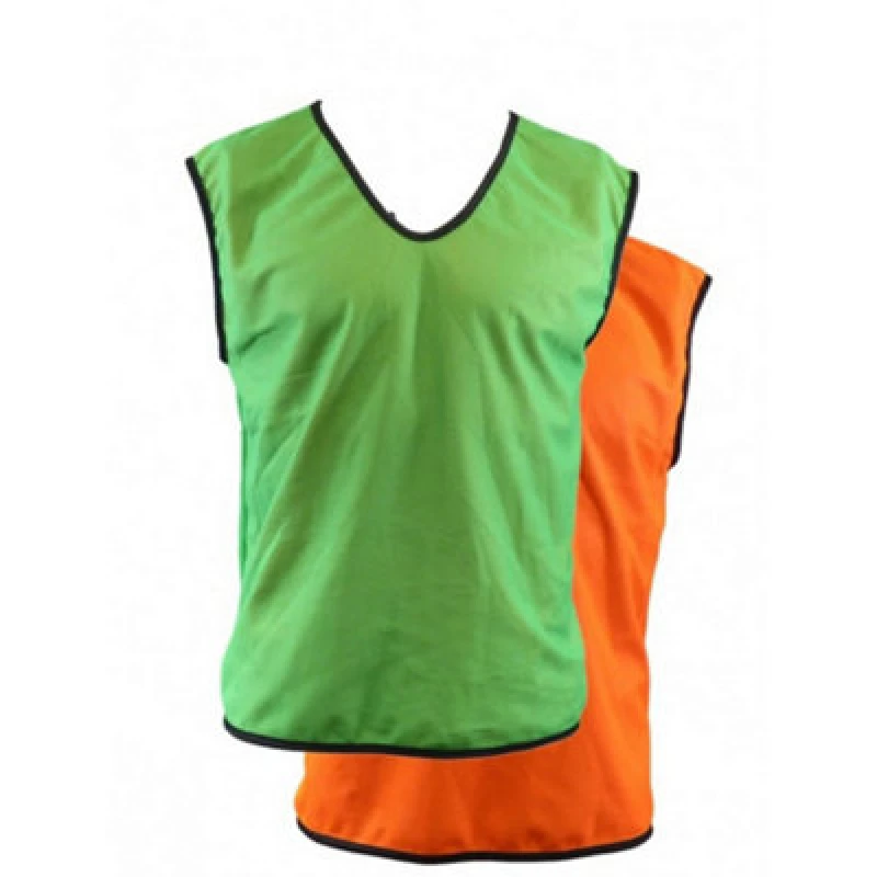 Image of Carta Sport Unisex Adult Reversible Training Bib Green/orange (M)