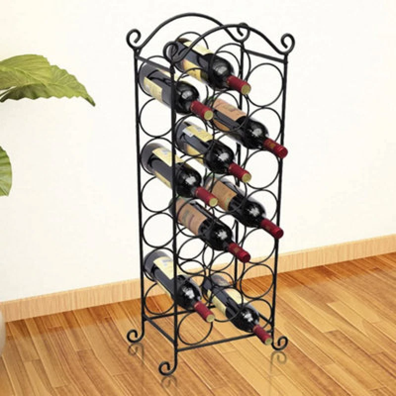 Image of VIDAXL Wine Rack for 21 Bottles Metal Vidaxl 50206