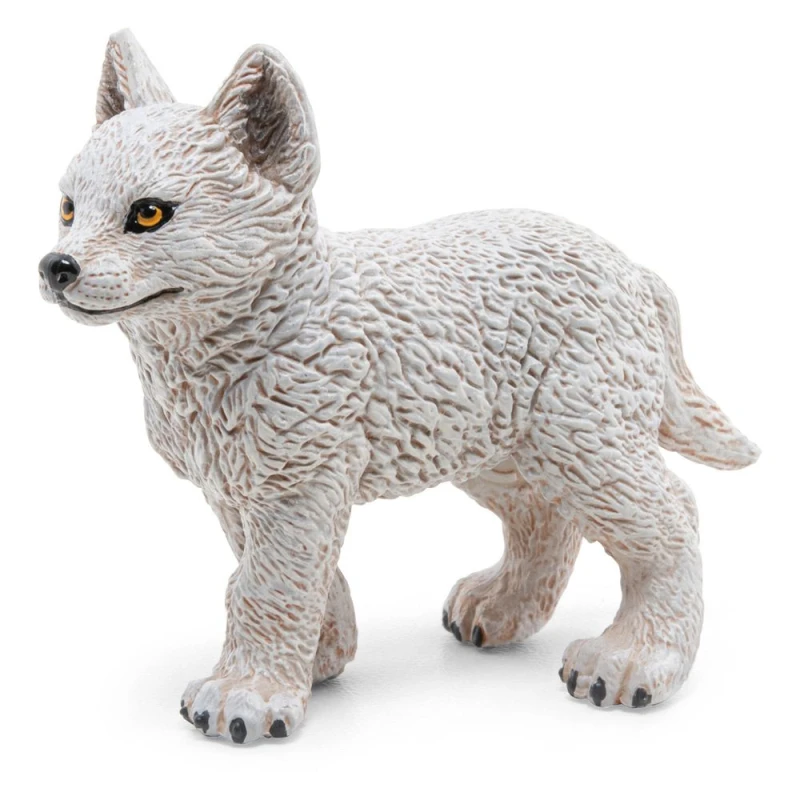 Image of Papo Wild Animal Kingdom Young Polar Wolf Toy Figure, 3 Years or Above, White (50228) Multicolor Unisex