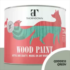 Image of Thorndown Goddess Green Satin Interior and Exterior Wood Paint 750ml