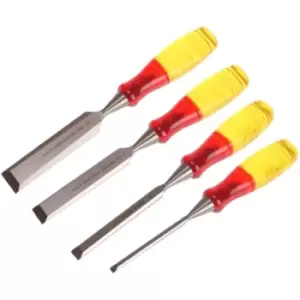 Image of Irwin Marples M373 Bevel Edge Chisel Splitproof Handle Set of 4