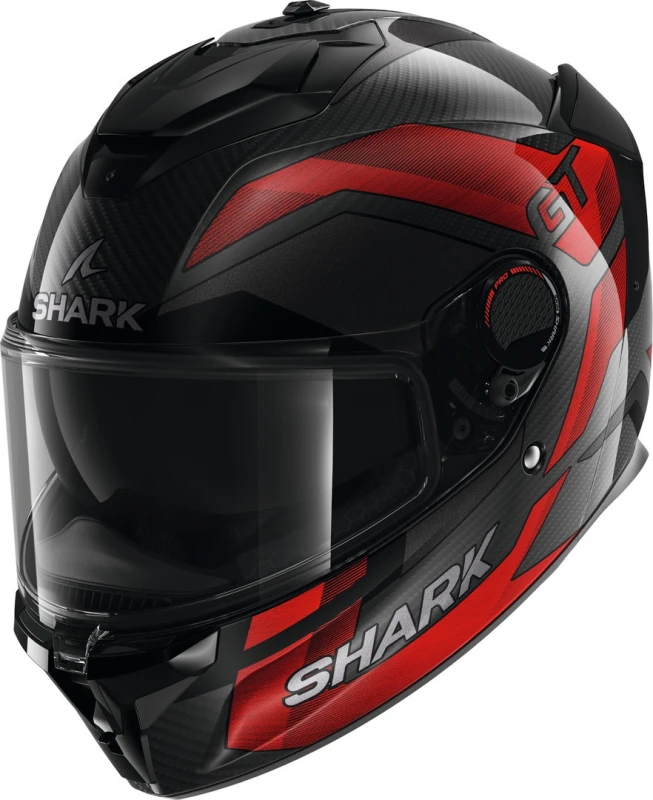 Image of Shark Spartan GT Pro Ritmo Carbon Carbon Red Chrom DRU Full Face Helmet Size M