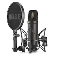 Image of RODE NT1 Condenser Microphone including SM6 Spider and XLR Cable (NT1KIT)