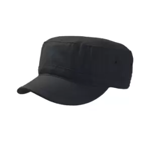 Image of Atlantis Chino Cotton Urban Military Cap (Pack of 2) (S-M) (Black)
