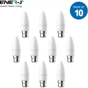 image of 10pcs LED Bulb 4W LED Candle Lamp B22 3000K, save 88% on electricity bill of lighting.