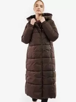 Image of Barbour International Aldea Quilt Jacket - Brown, Size 10, Women