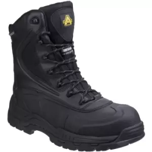 image of Amblers Safety Mens AS440 Hybrid Metal Free Hi-leg Waterproof Safety Boot (12 UK) (Black) - Black