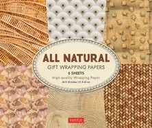 Image of all natural gift wrapping papers 6 sheets of high quality 24 x 18" wrap