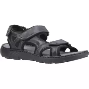 image of Hush Puppies Mens Carter Strap Leather Summer Sandals UK Size 10 (EU 44)