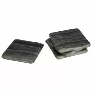 Image of Interiors by PH Interiors Set Of 4 Square Coasters - Grey Marble