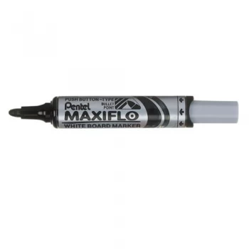 image of Pentel Whiteboard Marker Bullet Tip Black PK12