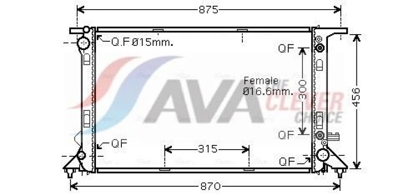 Image of Engine radiator AVA COOLING SYSTEMS AIA2309