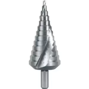 image of RUKO 101056 Step drill bit 4 - 39mm HSS Total length 107mm Triangular shank