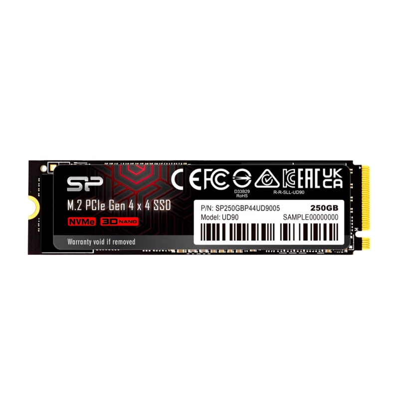 Image of Silicon Power UD90 250 GB M.2 PCI Express 4.0 NVMe 3D NAND