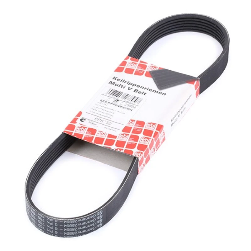 Image of FEBI BILSTEIN 28894 V-ribbed belt EPDM (ethylene propylene diene Monomer (M-class) rubber) V-Ribbed Belts (305)