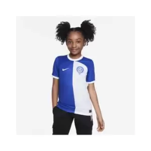 Image of Nike Atletico Madrid Away Shirt 2023 2024 Juniors - Blue