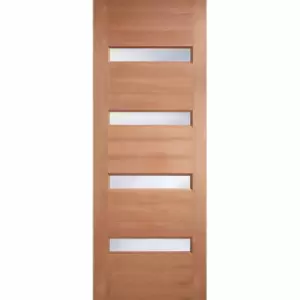 Image of LPD (W) 30" Hardwood Balham Frosted Glazed External Door