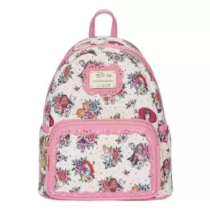 image of Disney by Loungefly Backpack Princess Tattoo AOP