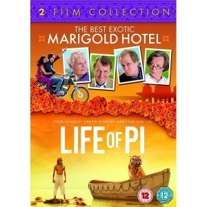 image of The Best Exotic Marigold Hotel / Life of Pi DVD (Two Film Collection)