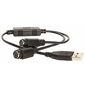 Image of USB to PS2 Keyboard and Mouse Adapter