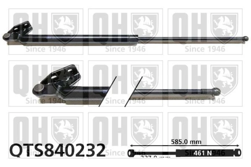 Image of QUINTON HAZELL Tailgate strut QUINTON HAZELL QTS840232
