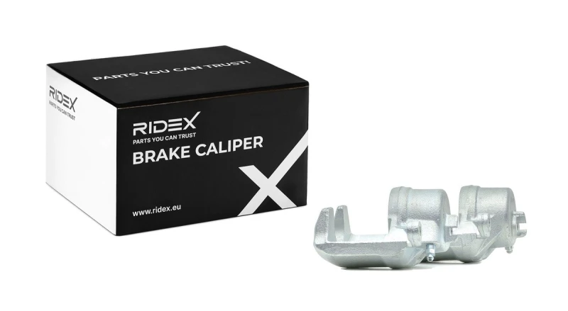 Image of RIDEX 78B1842 Brake caliper Front Axle, without holder Cast Iron Brake Caliper (78)