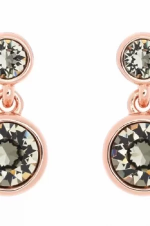 Ladies Karen Millen Rose Gold Plated Crystal Dot Earring KMJ879-24-23