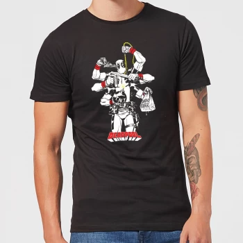 Image of Marvel Deadpool Multitasking Mens T-Shirt - Black - 3XL - Black