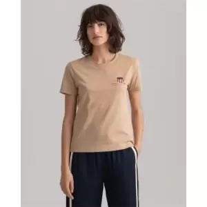 Image of Gant Gant Archive Shield Tee - Beige