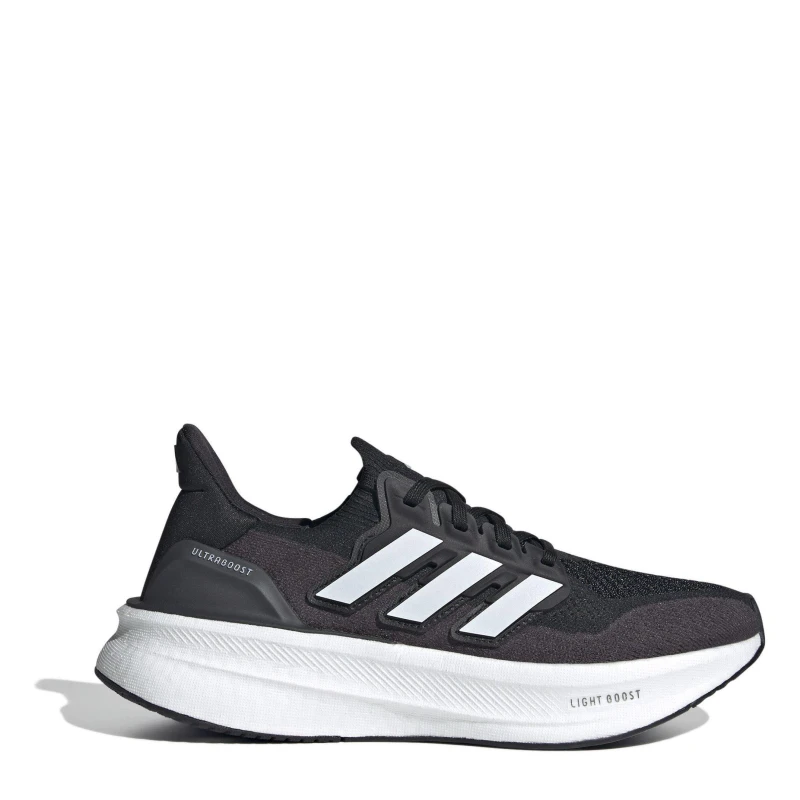 Image of adidas Ultraboost 5 Shoes - Pink, Black/White, Size 8, Women Black/White 125OM Female 8