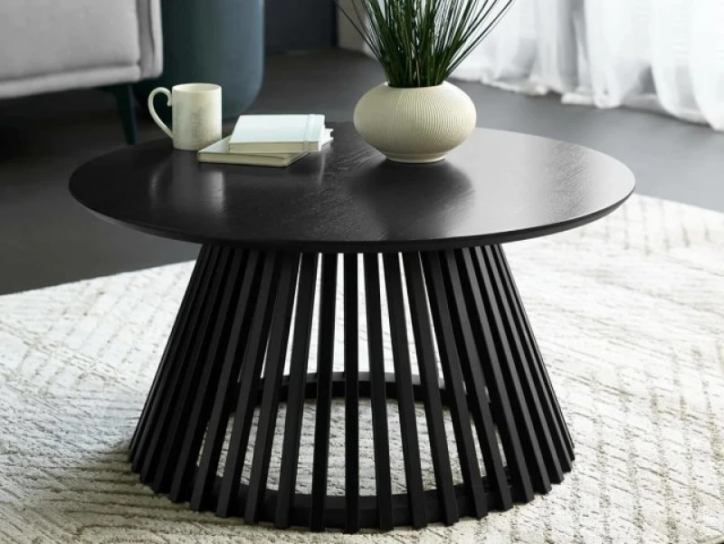 Image of Julian Bowen Ollie Black Wooden Coffee Table