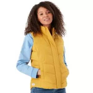 Image of Joules Womens Corsham Padded Chevton Gilet Bodywarmer UK 12- Bust 37', (94cm)