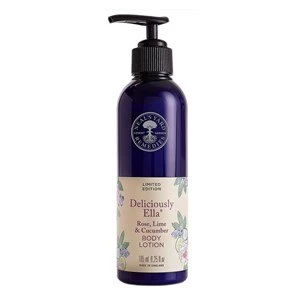 image of Neals Yard Remedies Deliciously Ella Rose Lime and Cucumber Body Lotion 185ml